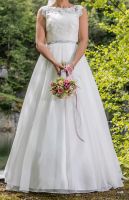 Brautkleid Hochzeitskleid Gr. 36/38 A-Linie ivory Spitze Schleier Bayern - Tittling Vorschau