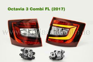 LED Rückleuchten rot schwarz für Skoda Octavia 5E 17-19 Kombi 6P in Hessen  - Calden, Tuning & Styling Anzeigen