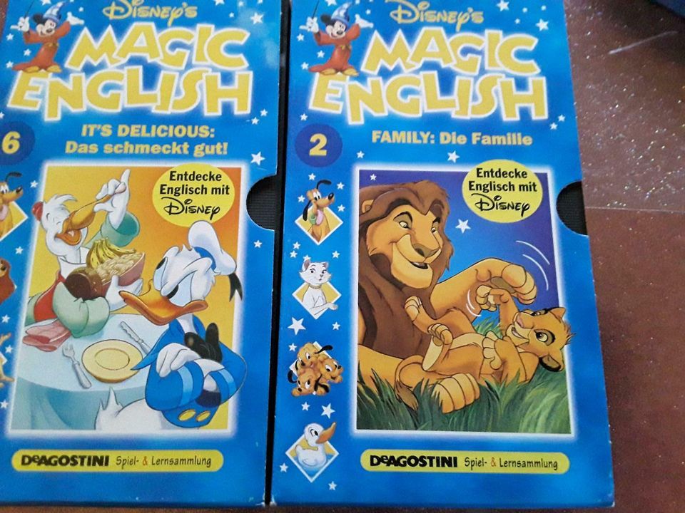 24 VHS Disney'sMagic Englisch Lehrspass.... in Teublitz