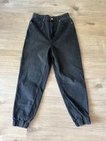 H&M Loose High Waist Jeans dunkelgrau Bayern - Schweinfurt Vorschau