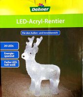 LED Acryl Rentier Hirsch Weihnachtsdeko Bayern - Aichach Vorschau