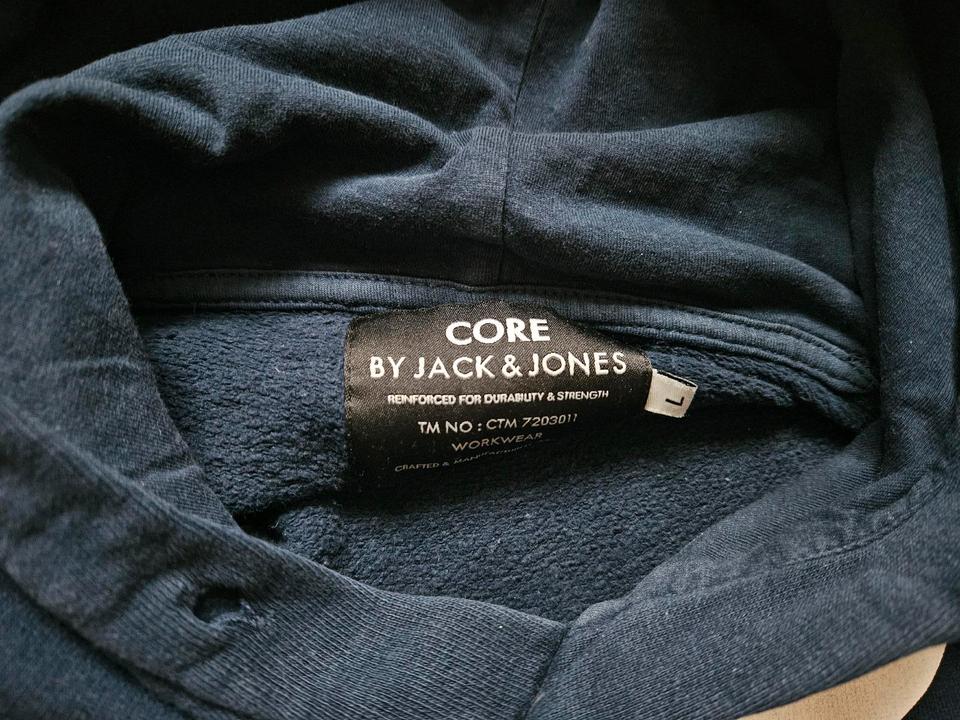 Jack & Jones Hoodie Pullover Sweatshirt Gr. L dunkelblau/navy in Leipzig