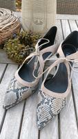 Pumps* Gr.  40*Animal print* Python look* Bindeband*neu* stylish Nordrhein-Westfalen - Radevormwald Vorschau