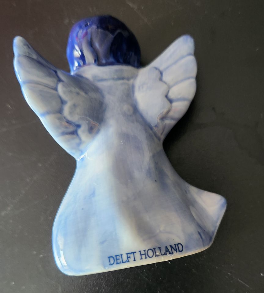 Delfts Holland Porzellanfigur,  Engel ,Handarbeit Blau & Weiß 8cm in Hamburg