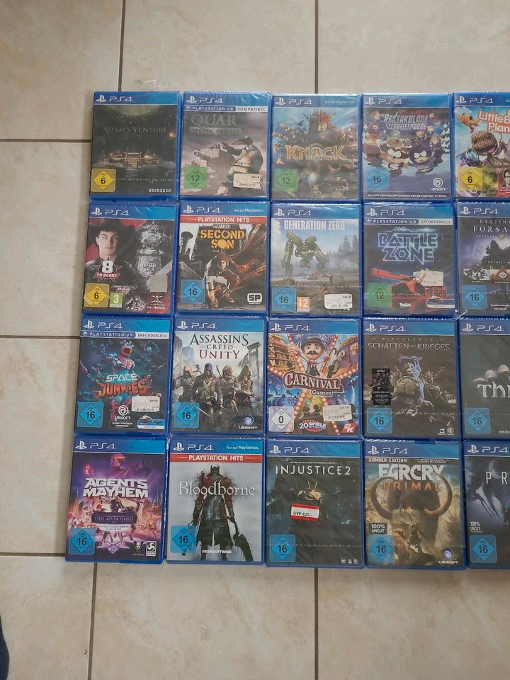 20 PS4 Spiele sind alle Neu und Orginal Verpackt in Bad Aibling