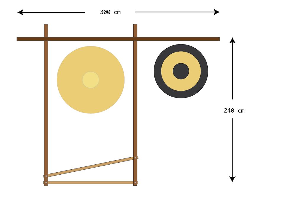 GONGSTÄNDER, groß, für schwere Gongs bis 130cm ø in Lübeck