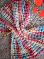 Baby Kuscheldecke für Mädchen mit Regenbogenfarben. Nordrhein-Westfalen - Ahaus Vorschau