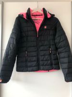 Daunenjacke dünne Jacke Übergangsjacke Superdry dunkelblau neon Nordrhein-Westfalen - Salzkotten Vorschau