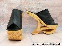 5345 unisex-heels; neue high heels gr. 42; echtholz! Hessen - Limeshain Vorschau