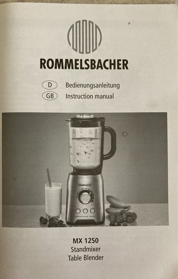 Allround Mixer von Rommelsbacher wie neu in Köln
