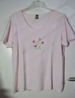TRIGEMA Kurzarm - Shirt Rosa mit Blumenmuster 100% Baumwolle L Brandenburg - Brandenburg an der Havel Vorschau