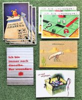 *6 x UMZUGSPOSTKARTEN - Umzug -Postkarten* Monopoly Hund Indianer Niedersachsen - Wennigsen Vorschau