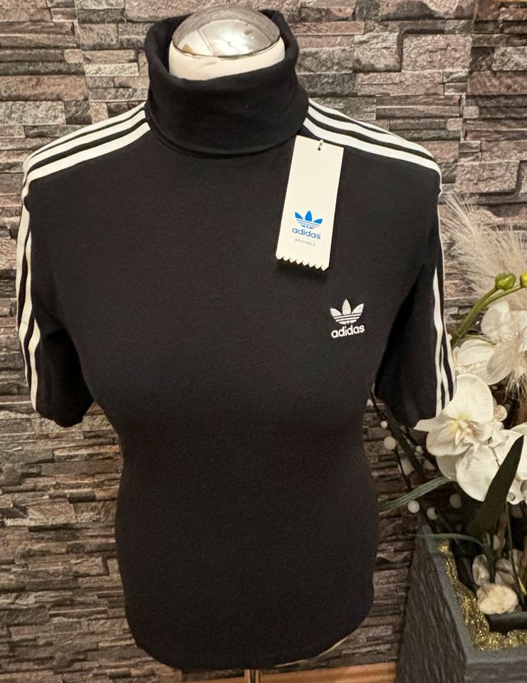 Adidas Originale Rolli Shirt Gr. 40 schwarz in Berlin