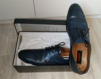 Lloyd Anzugschuhe Schnürschuhe dunkelblau Leder Schuhe Sachsen - Burkhardtsdorf Vorschau