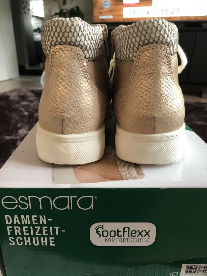 Sneaker knöchelhoch Footflex Gr.38 -rosa Ton in Barbing