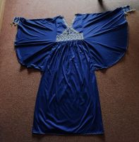 Kleid Fledermausärmel blau Goldstickerei Gr. L neuwertig Wandsbek - Hamburg Bergstedt Vorschau