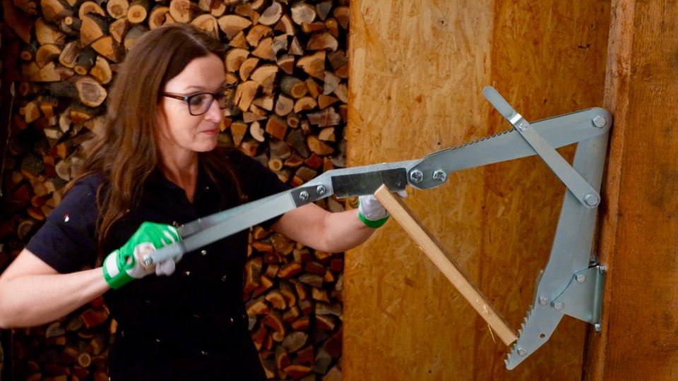 ⚠️ Knacks Hand-Holzspalter Spanmesser für Anmachholz, Anzündholz in Much