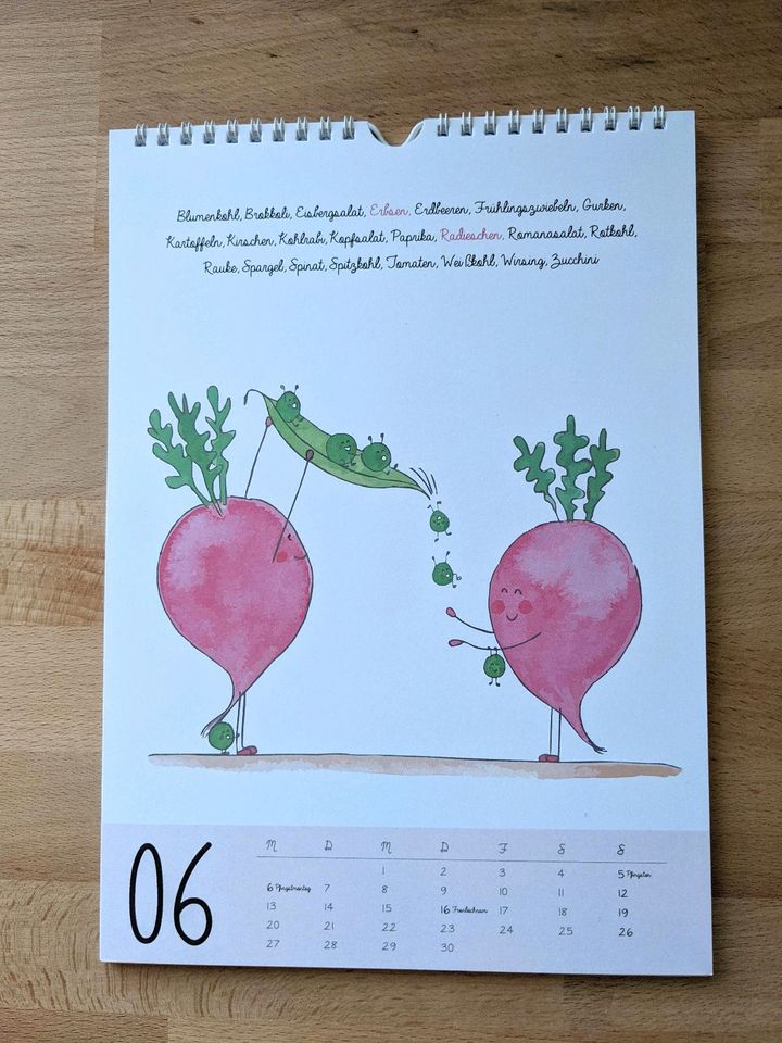 Saisonkalender, Kalender, Geschenk, Obst und Gemüse in Freiburg im Breisgau