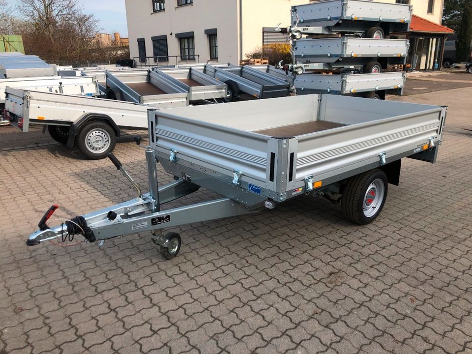 ❗❗❗SONDERPREIS❗❗❗SySTEMA Hochlader SH 15-25-15.1 Alu-Bordwand 24336.020 251x153 cm 1500kg Singleachse Kastenanhänger Transport Rampen Plane Spriegel Gitteraufsatz GaLaBau Umzug Garten 100km/h in Leipzig