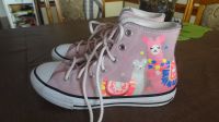 Converse  All Star  Rosa Wildleder mit Motiv    Gr. 36 Rheinland-Pfalz - Mackenbach Vorschau