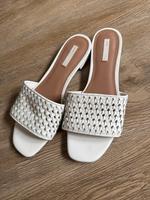 Echtleder Leder Pantolette H&M white Sandalen Sachsen - Görlitz Vorschau