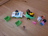 Playmobil 123 Reiterin mit Pferd, Auto und Anhänger, Top!!! Baden-Württemberg - Albbruck Vorschau