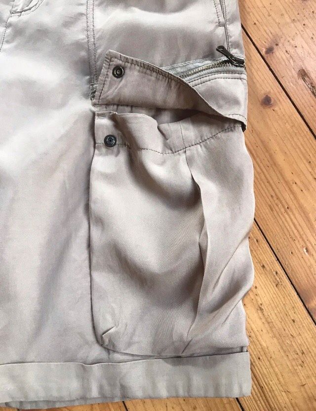 ☀️ STILE BENETTON ☀️ leichte Bermudas-Beige-Baumwolle/Viskose in Mechernich