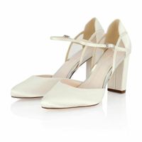 Brautschuhe Ivory Satin Rainbow Jacki Schuhe Blockabsatz Braut Baden-Württemberg - Meckenbeuren Vorschau