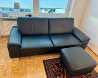 Sofa mit Hocker, Leder Zweisitzer Hamburg-Nord - Hamburg Eppendorf Vorschau