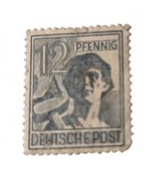 Briefmarke Alliierte Besetzung / Arbeiter Bayern - Großheirath Vorschau