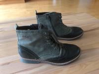 s.Oliver Kunst Leder Damen Schuhe Stiefelette Stiefel Grün Grau Nordrhein-Westfalen - Ennepetal Vorschau