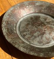 Zinn Wandbild Wandteller Schale Pflanzenmuster Deko Ø27,5cm ALT Baden-Württemberg - Ilshofen Vorschau