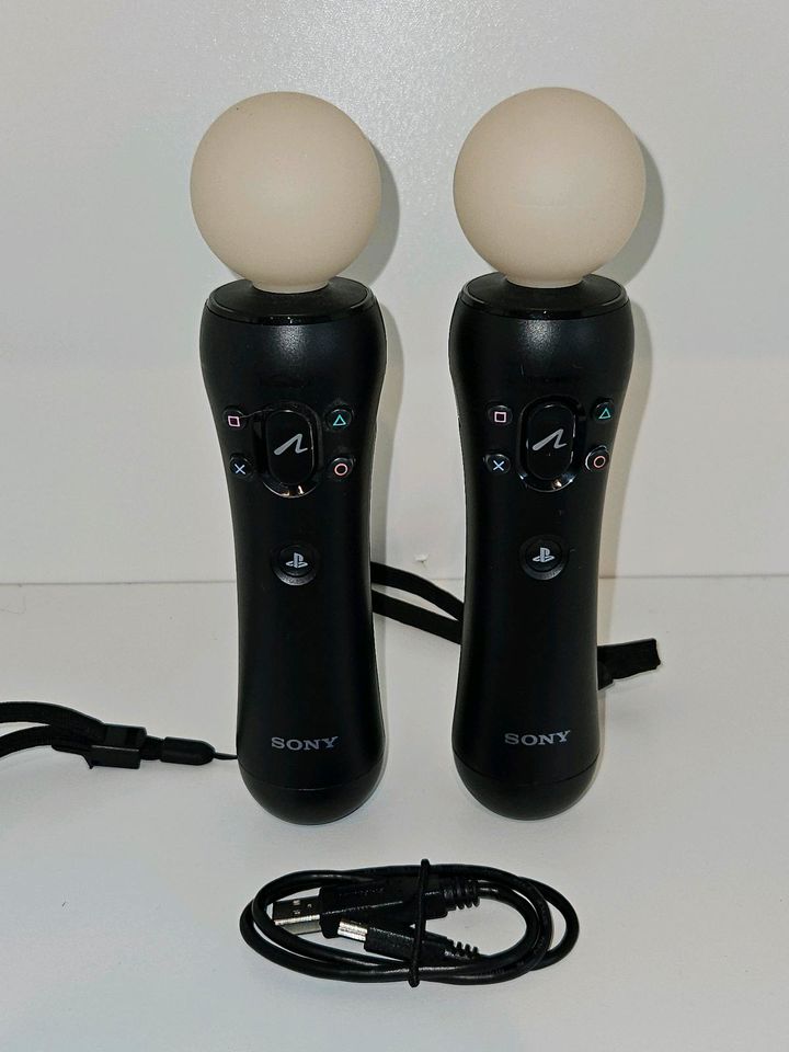 2 x Move Controller PS3 PS4 PS5 Playstation Twin Move Controller in Stockstadt a. Main