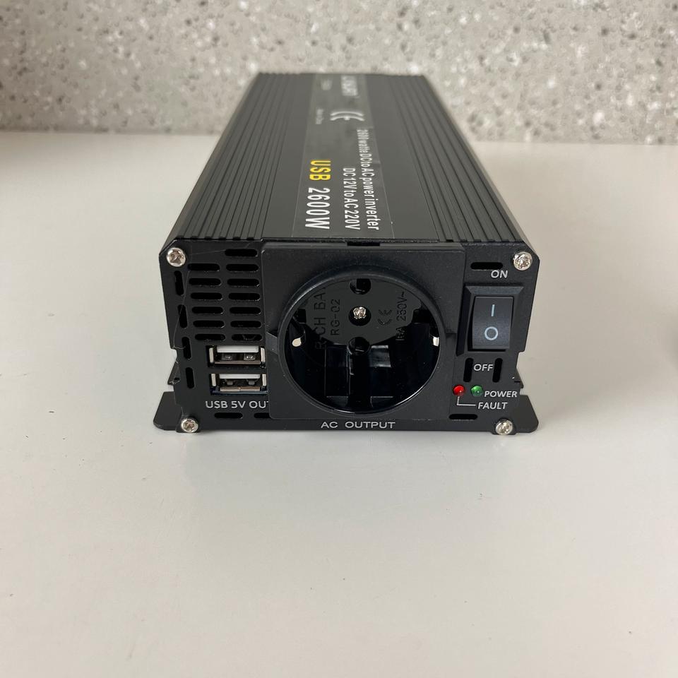 NEU 1100W 2600W Spannungswandler dc 12V ac 230V Wechselrichter in Soltau