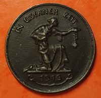 MEDAILLE EISERNER ZEIT Notmedaille 1. Weltkrieg DEUTSCHLAND 1916 Hamburg Barmbek - Hamburg Barmbek-Süd  Vorschau