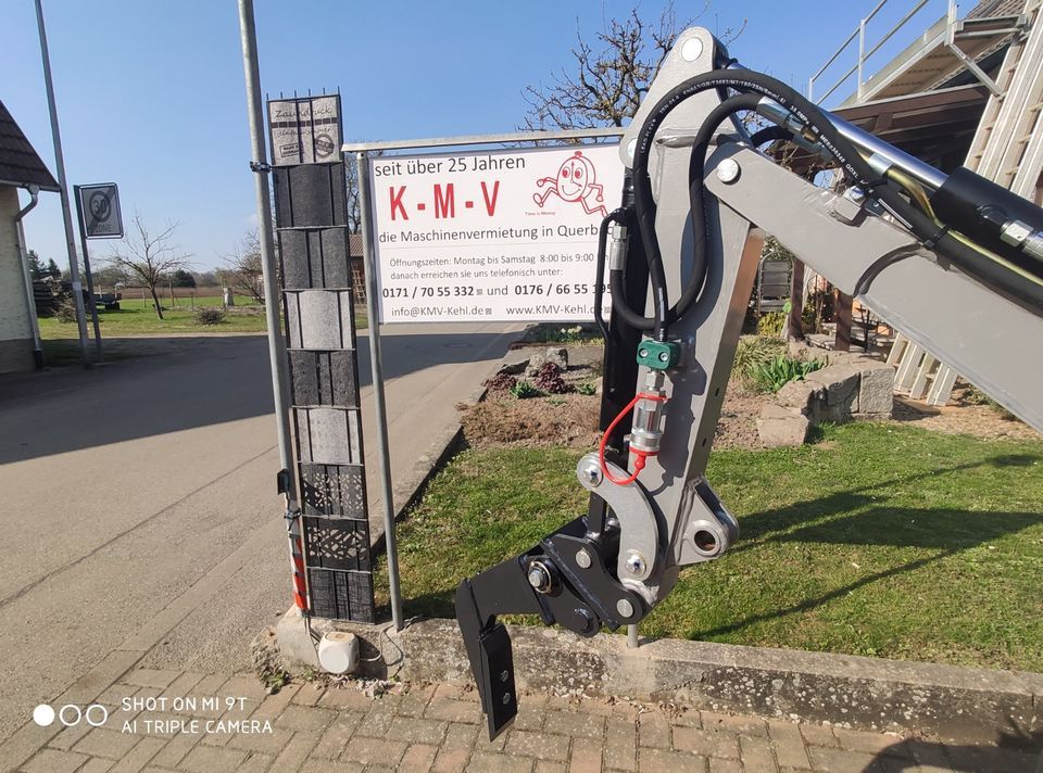 Micro Bagger Führerschein B 750kg Anhänger reicht aus VERMIETUNG in Kehl