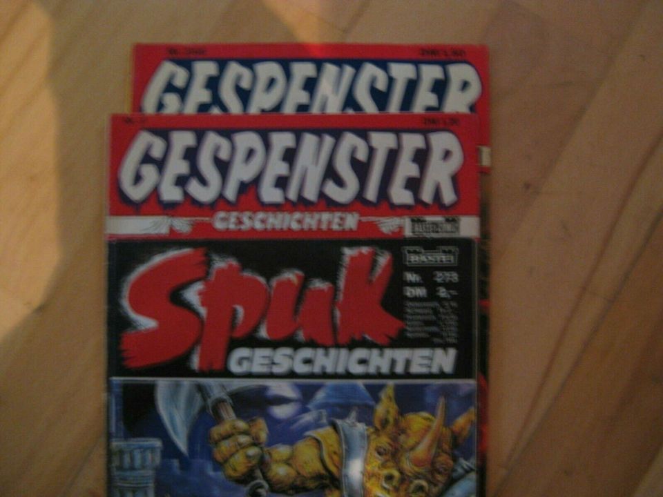 Verschiedene Comics 70er/80er Jahre Gespenster/ Spuk/ Horror usw in Standenbühl