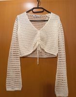 Süßer Crop Pullover xxs 32/34 Creme Strickcardigan Thüringen - Grabfeld Vorschau