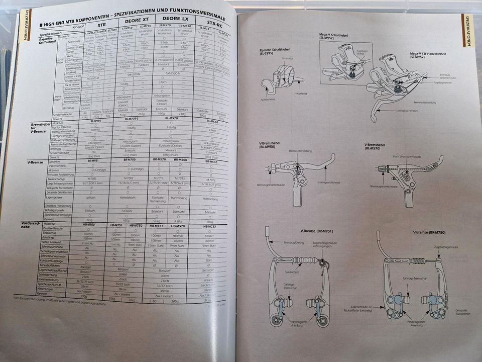 99'er Shimano Händlerkatalog mit XTR, XT, Dura Ace, Ultegra in Olbernhau