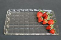 Kuchenplatte /  Servierplatte aus geschliffenem Glas Bayern - Geretsried Vorschau