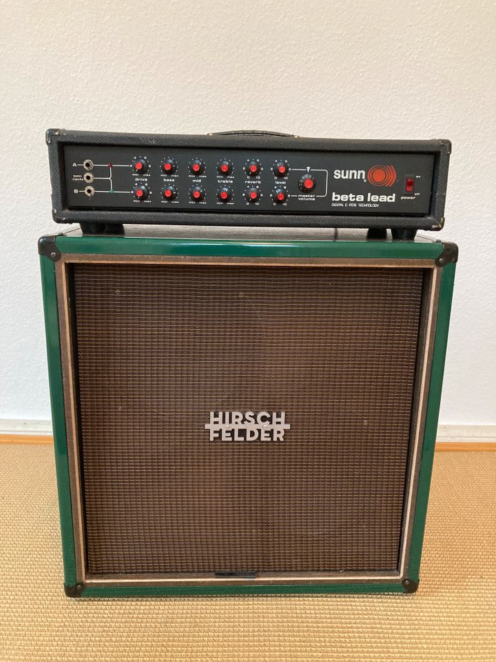 SUNN beta lead Gitarrenverstärker Hirschfelder 212 Box Cabinet in Salzhausen