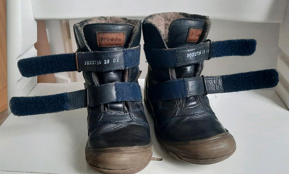 Froddo Echtleder Boots Schuhe Stiefelette Gr. 28 navy blau in Berlin