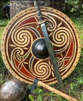 Rundschild Wikinger Kelten Germanen Larp Cosplay Mittelalter Nordrhein-Westfalen - Detmold Vorschau