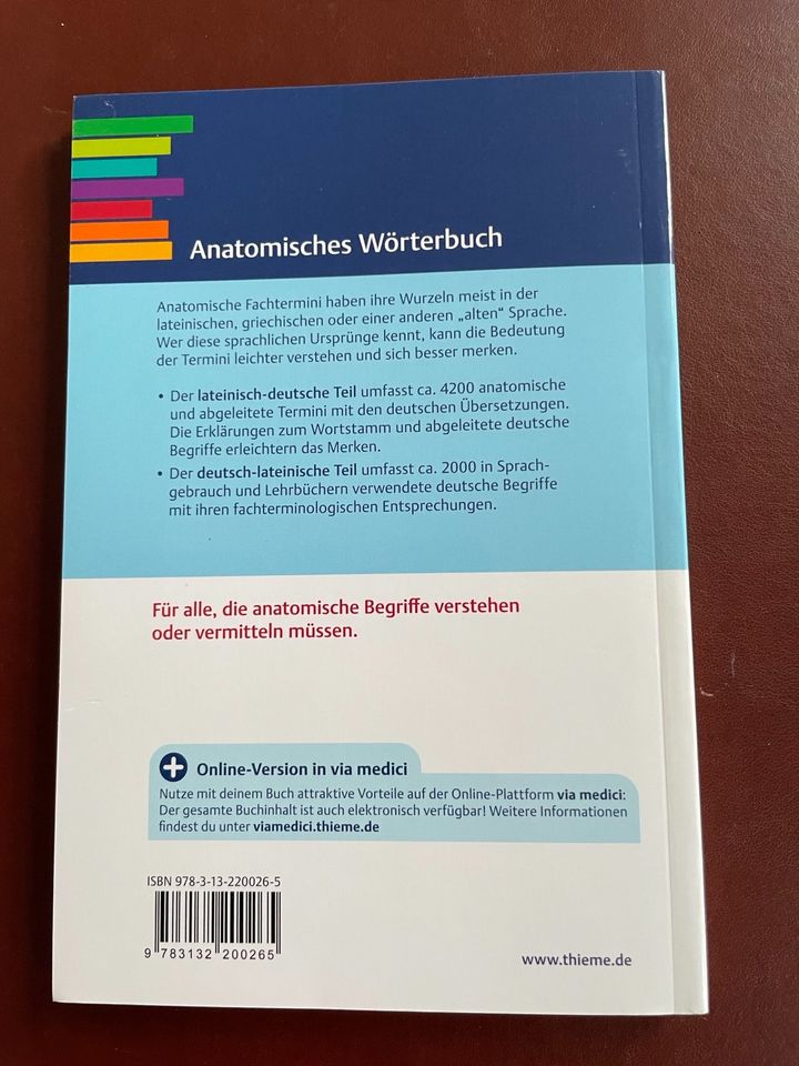 NEU: Anatomisches Wörterbuch Schulze Donalies Thieme in Kiel