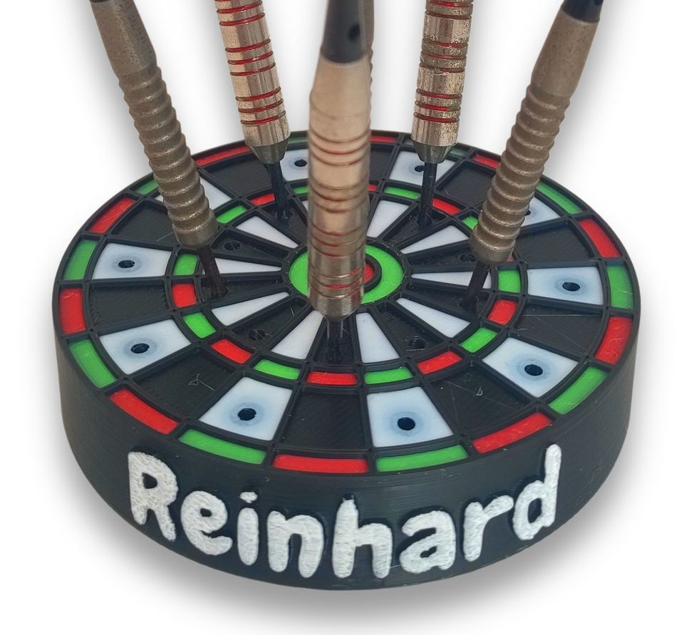 Mini Dartscheibe mit Pfeilständer | Personalisierbar! in Neunkirchen Siegerland