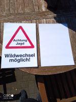 Jagdschild DIN 3  "Achtung Jagd"  Wildwechsel möglich! Nordrhein-Westfalen - Lippstadt Vorschau