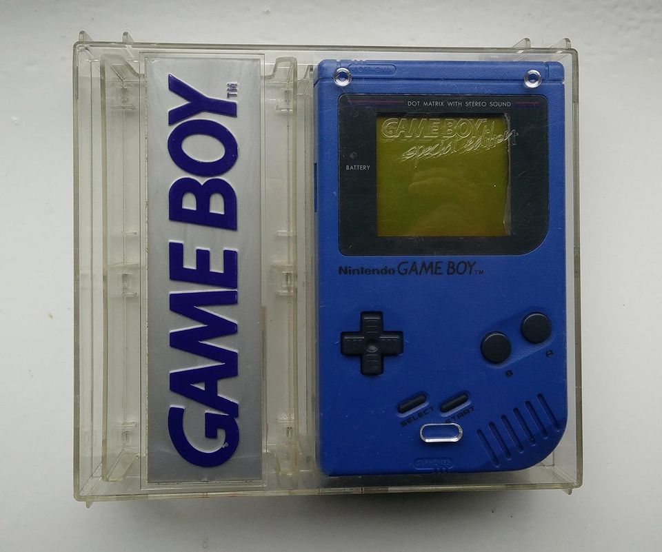 Nintendo GameBoy Classic Konsole blau (Blue Harry) gebr.+Tetris in Herzogenrath