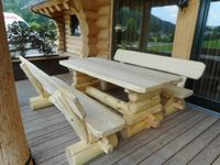 rustikale Gartenmöbel Massiv Holz Gartenbänke Bankgruppe Sachsen - Sehmatal-Cranzahl Vorschau