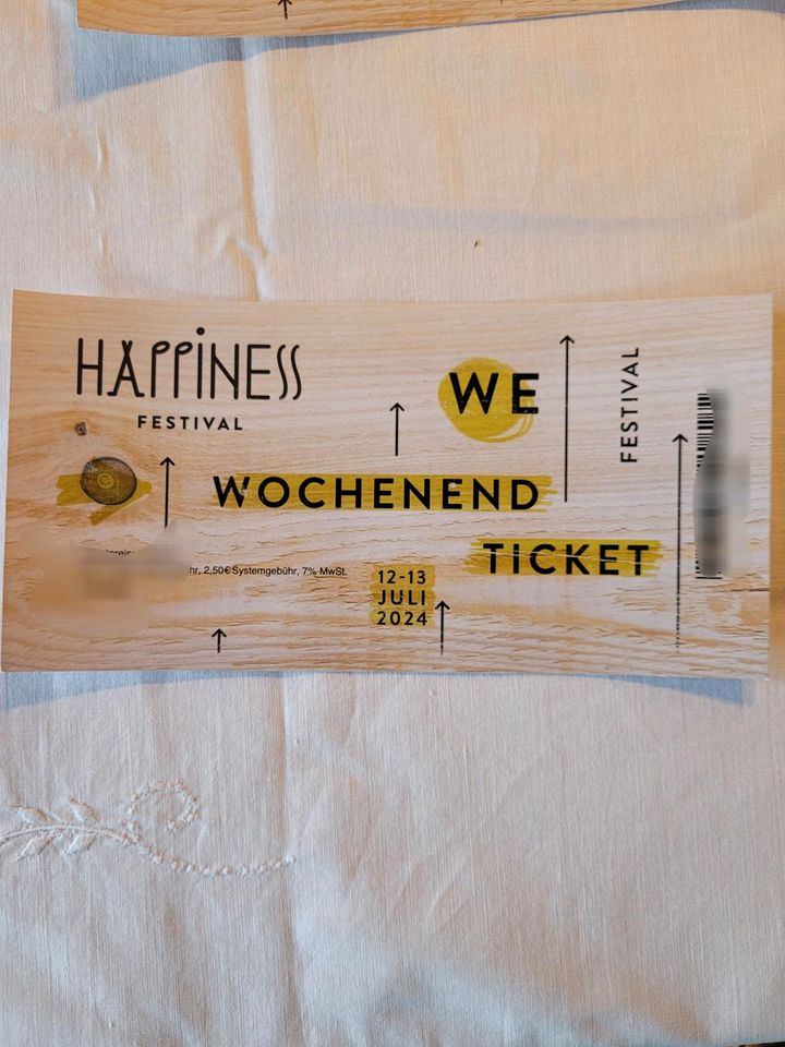 Happines Festival Wochenend Tickets 2× in Neuhausen