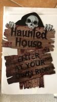 Haunted House Schild Metall DRUCK NEU Helloween Halloween DEKO Bayern - Burglengenfeld Vorschau